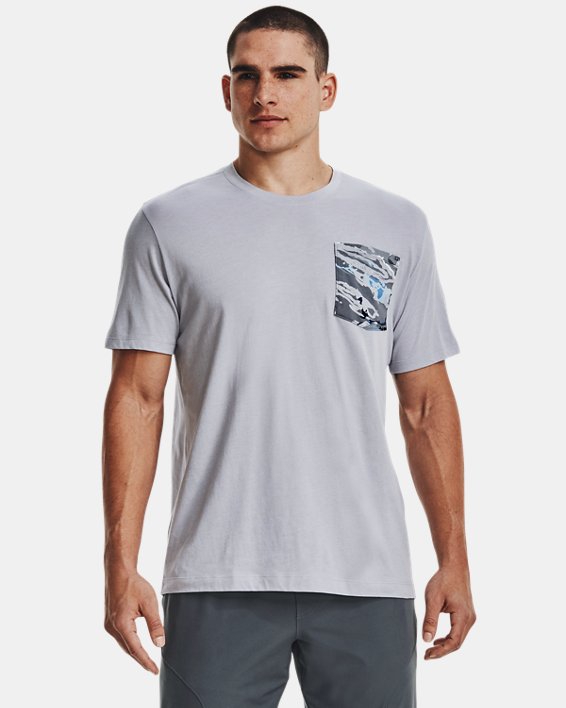Men's UA Pocket T-Shirt, Gray, pdpMainDesktop image number 0